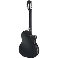 Guitare pour gaucher Ortega Guitars Family Series Pro A/E en noir satiné avec sac et vidéo (précommande)