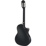 Ortega Guitars Family Series Pro A/E Left-Handed Guitar in Satin Black w/ Bag & Video (Pre-Order)