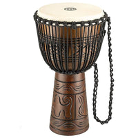 Meinl HDJ17-L 12" Headliner Series Rope Tuned Brown Wood Djembe Artifact Series