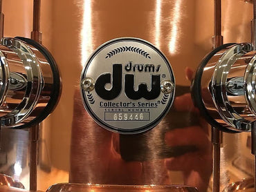 DW DRVP5514SPC Collector's Series 5.5x14" Polished 3mm Copper Snare Drum w/ Chrome Hardware