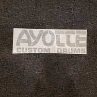 Ayotte Custom Drums Black Logo Replacement Sticker