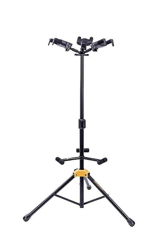 Hercules GS432BPLUS PLUS Universal AutoGrip Tri Guitar Stand w/ Foldable Backrest