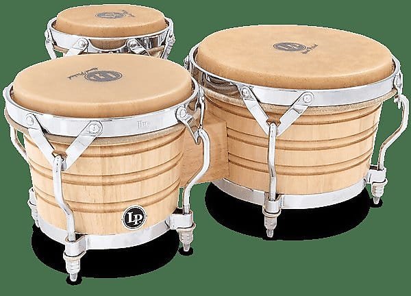 Bongos triples de troisième génération LP Latin Percussion LP202-AW