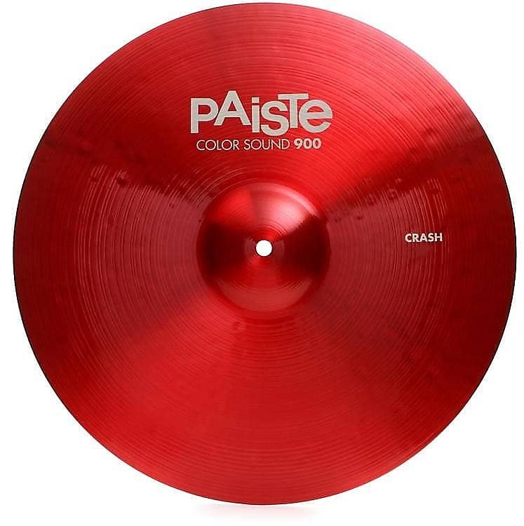 Platillo crash Paiste Color Sound serie 900 de 17" en color rojo *EN STOCK*