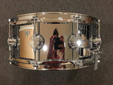 DW DRVS5514SPC 5.5x14" Collector's Series 3mm Polished Steel Snare Drum w/ Chrome Hardware