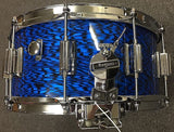 Rogers 6.5x14" Dyna-Sonic Custom Built Maple Snare Drum in Blue Onyx