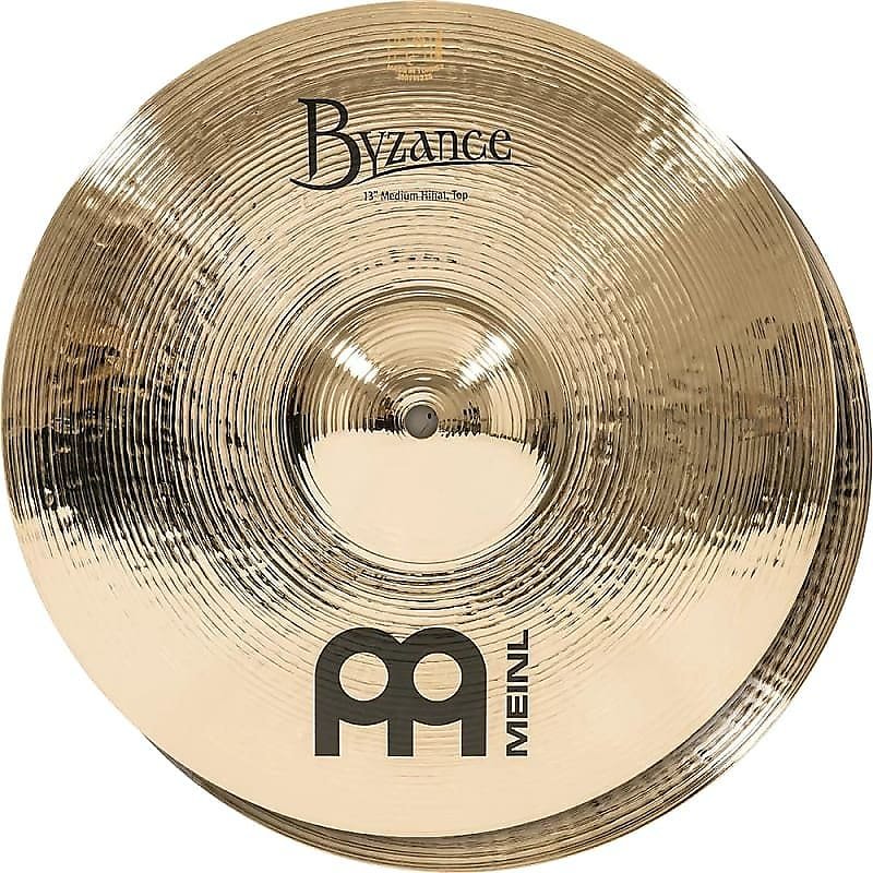 Meinl Byzance Brilliant B13MH-B 13" Medium Hi Hats, pair