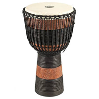 Meinl ADJ3-L+Bag 12" Original African Style Rope Tuned Brown & Black Wood Djembe w/ Gig Bag