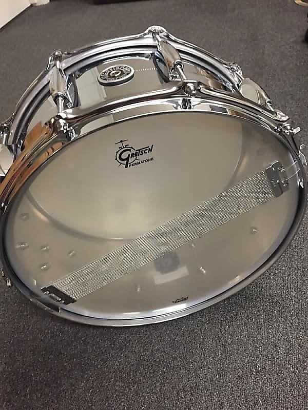 Caisse claire Gretsch GB4164 Brooklyn Series 6,5 x 14" chromée sur laiton (COB)