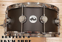 DW 6.5x14" Carbon Fiber Snare Drum with Chrome Hardware