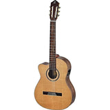 Ortega Guitars RCE159MN-L Performer Series A/E Left-Handed Medium Neck Guitar w/ Gig Bag & Video