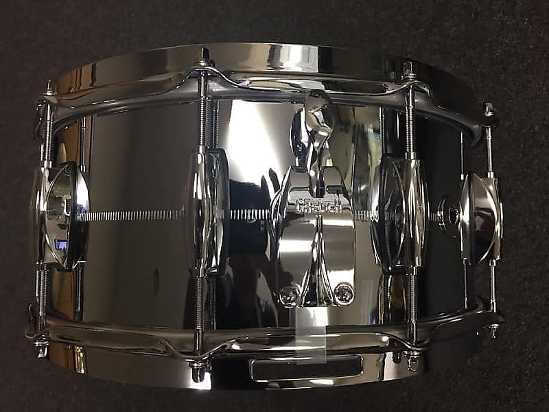Caisse claire Gretsch GB4164 Brooklyn Series 6,5 x 14" chromée sur laiton (COB)