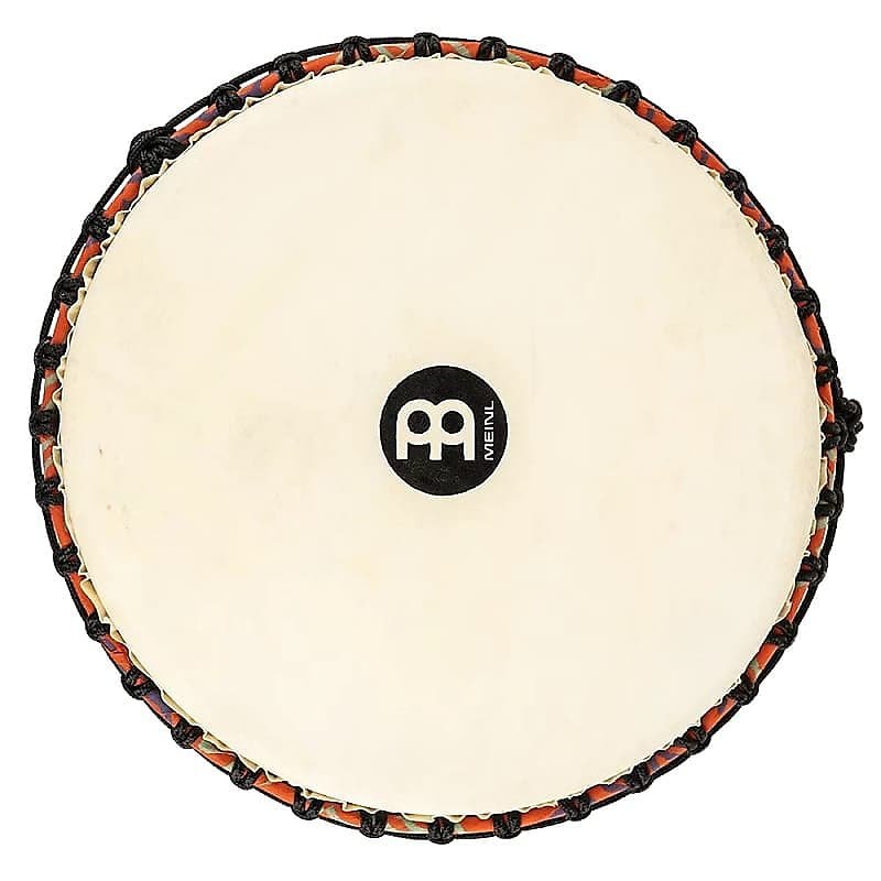 Djembé Meinl PADJ1-XL-G Travel Series 14" Pharaoh's Script accordé en corde avec tête de chèvre