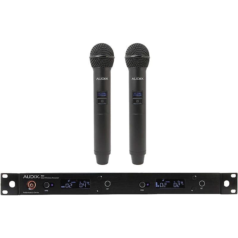 Audix AP62 OM2 R62 Two Channel True Diversity Receiver Wireless Microphone System