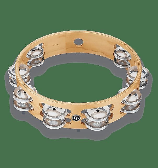 LP Latin Percussion LP380B-AL Pro 10" Double Row Tambourine- Aluminum