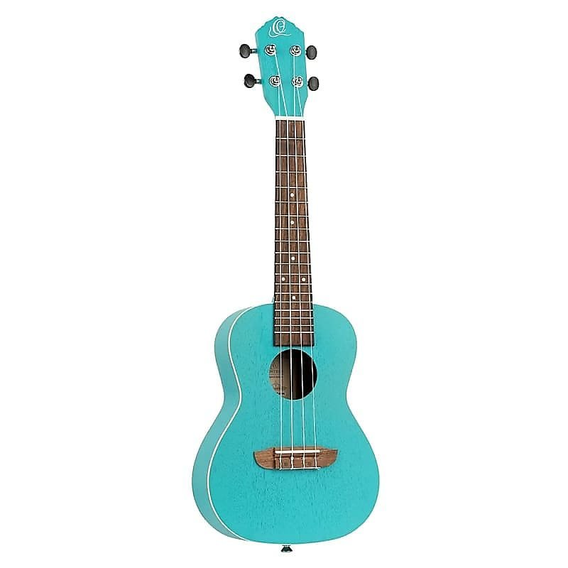 Ortega Guitars RULAGOON Earth Series Concert Ukulele in Lagoon Turquoise w/ Demo Video