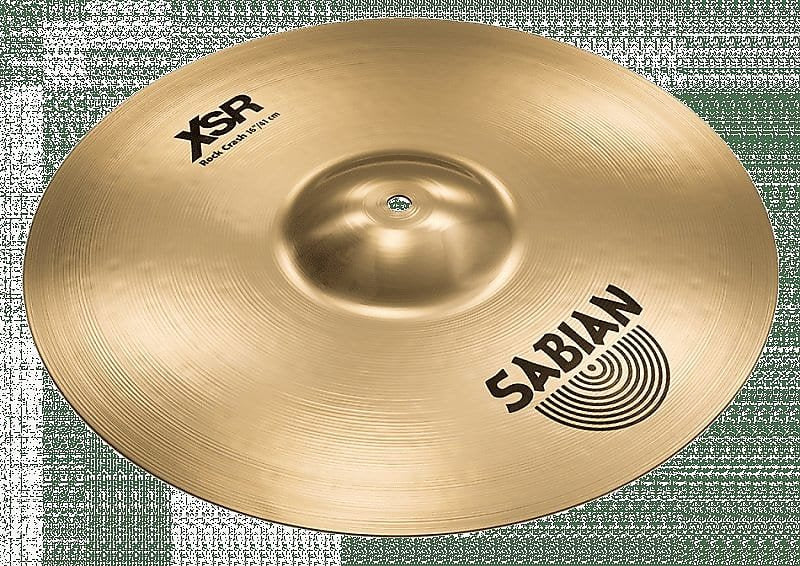 Cymbale crash Sabian XSR1609B 16" XSR Brilliant Rock avec lien vidéo