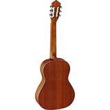 Ortega Guitars R122-1/2 Family Series Cedar Top 1/2-Size Nylon String Guitar w/ Gig Bag