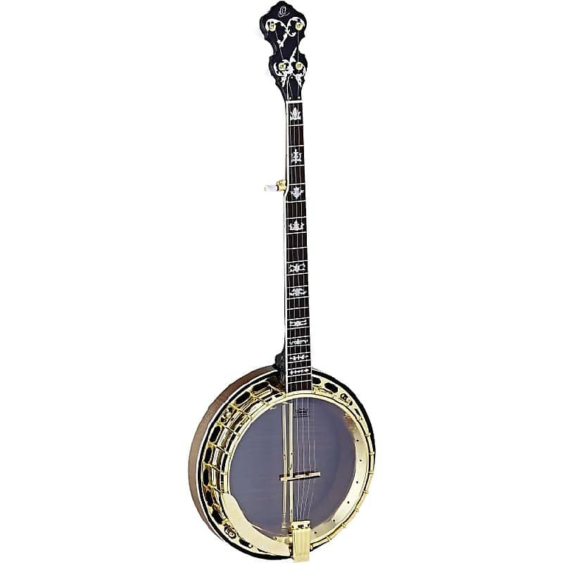 Ortega Guitars OBJ850-MA Falcon Series 5-String Banjo w/ Gold Hardware & Gig Bag