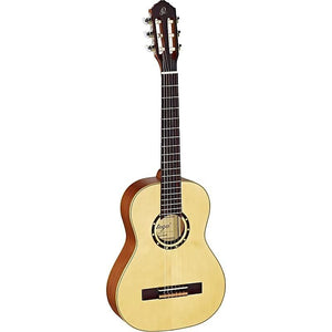 Ortega Guitars R121-1/2 Family Series 1/2 Sized Nylon 6-String Acoustic Guitar