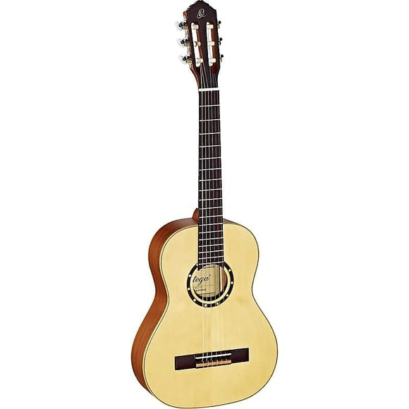 Ortega Guitars R121-1/2 Family Series 1/2 Sized Nylon 6-String Acoustic Guitar