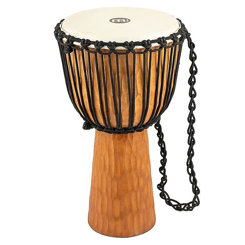 Meinl HDJ4-L 12" Headliner Series Rope Tuned Brown Wood Djembe Nile Series