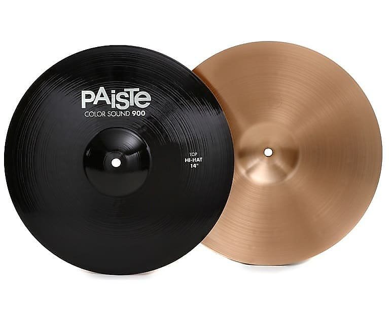 Cymbale charleston Paiste 14" Color Sound 900 noire (en bas) *EN STOCK*