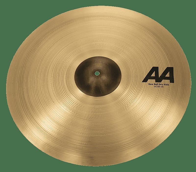 Cymbale ride sèche Sabian 22172 AA Raw Bell 21"