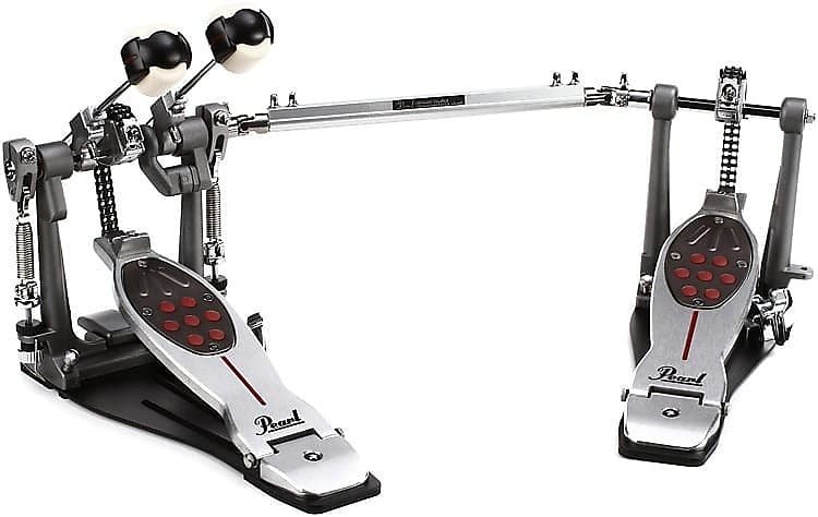 pearl double bass pedal Pearl Eliminator Redline Left-Handed Double Bass Drum Pedal