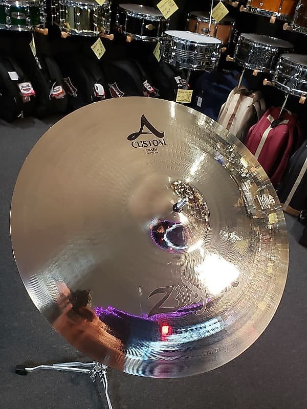 Cymbale crash Zildjian A20514 16" A Custom avec lien vidéo