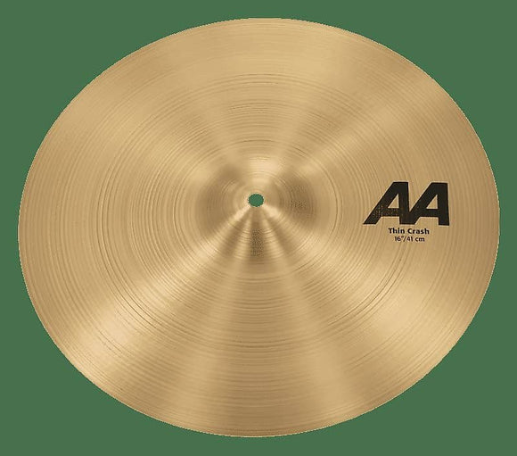 Sabian 21606 16” AA Thin Crash Cymbal
