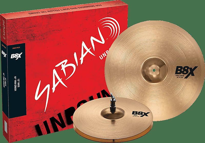 Pack de cymbales Sabian 45001X B8X First avec Hi-Hats 13"