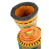 Meinl AE-DJTC2-L 12" Artisan Edition Tongo Carved Coloured Ornamental Djembe