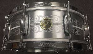 Gretsch G4160-A135 135th Anniversary Engraved Aluminum Snare Drum 