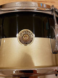 Gretsch 6.5x14" Broadkaster Snare Drum in Piano Black & Gold Mist Two-Tone