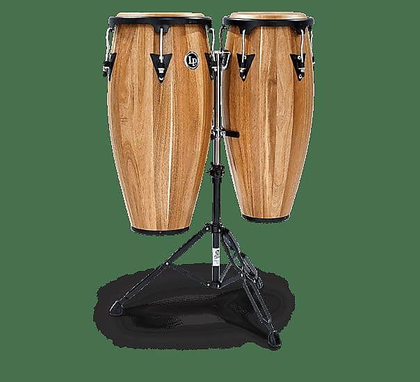 Ensemble de congas en bois de noyer du Siam 11"/12" de la série Aspire de LP Latin Percussion LPA647-SW