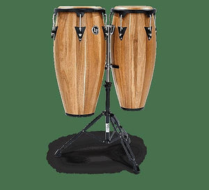 LP Latin Percussion LPA647-SW Aspire Series 11"/12" Siam Walnut Wood Conga Set