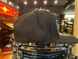Bentley's Drum Shop Clothback Snapback Hat Black w/ Blue and White Logo