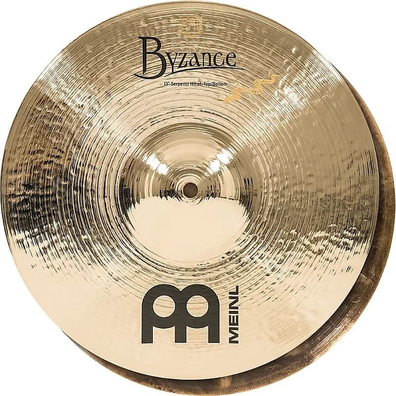 Meinl Byzance Brilliant B13SH-B 13" Serpents Hi Hats, pair