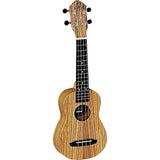 Ortega Guitars RFU11Z Timber Series Zebrawood Top Concert Ukulele