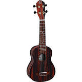Ortega Guitars RUEB-CC Timber Series Ebony Top Concert Ukulele