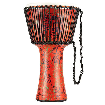 Meinl PADJ1-XL-F 14" Travel Series Pharaoh's Script Rope Tuned Djembe w/ Synthetic Head