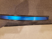 22" Black Bass Drum Hoop with Blue Inlay