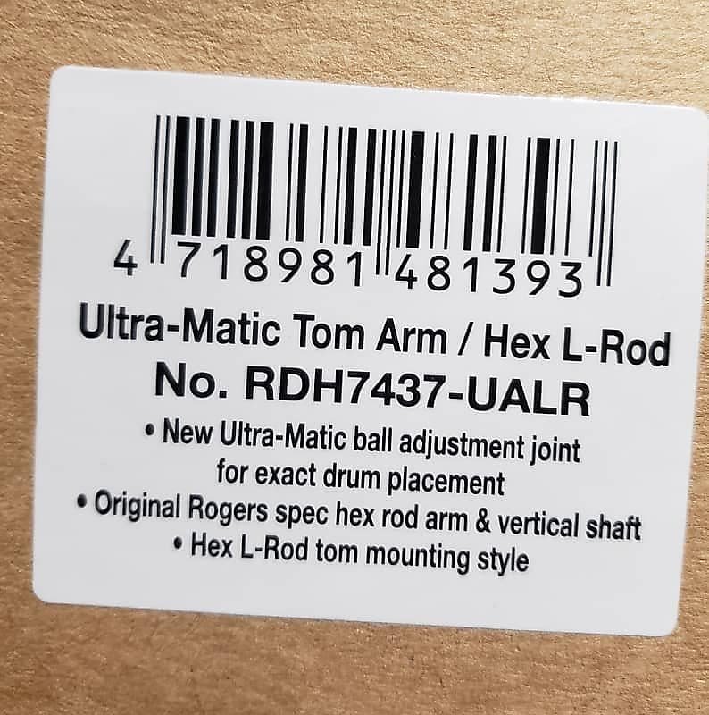 Rogers RDH7437-UALR Ultra-Matic Tom Arm w/ Hex L-Rod