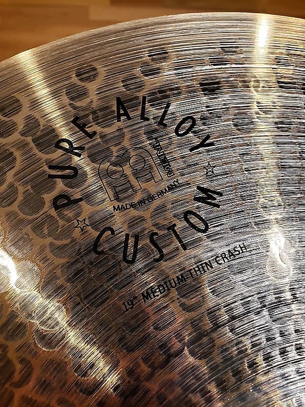 Cymbale crash Meinl PAC19MTC 19" en alliage pur, moyennement fine et personnalisée