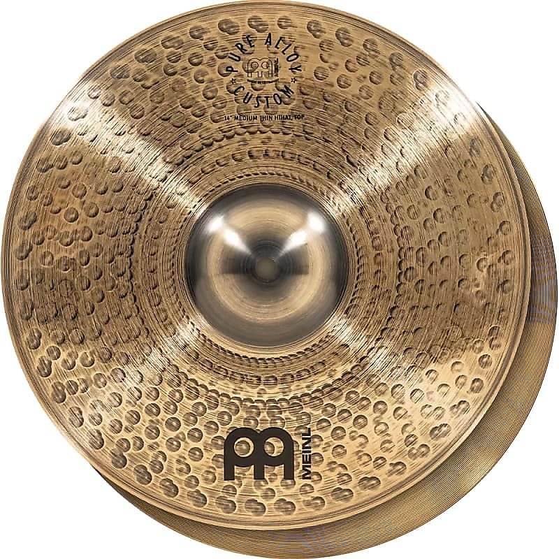 Cymbales Hi-Hat Custom Meinl PAC14MTH 14" en alliage pur (paire)