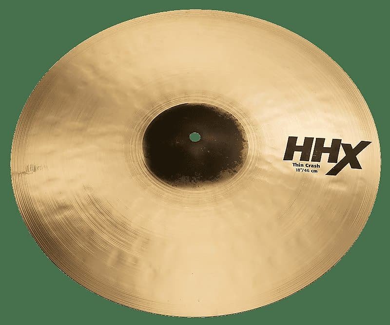 Cymbale crash fine Sabian 11806XTB 18 pouces HHX Brilliant