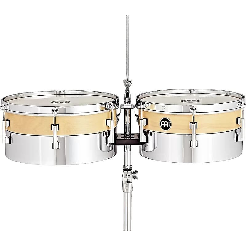 Meinl HYT1314 Ensemble de timbales hybrides en chêne de Siam et acier 13" et 14"