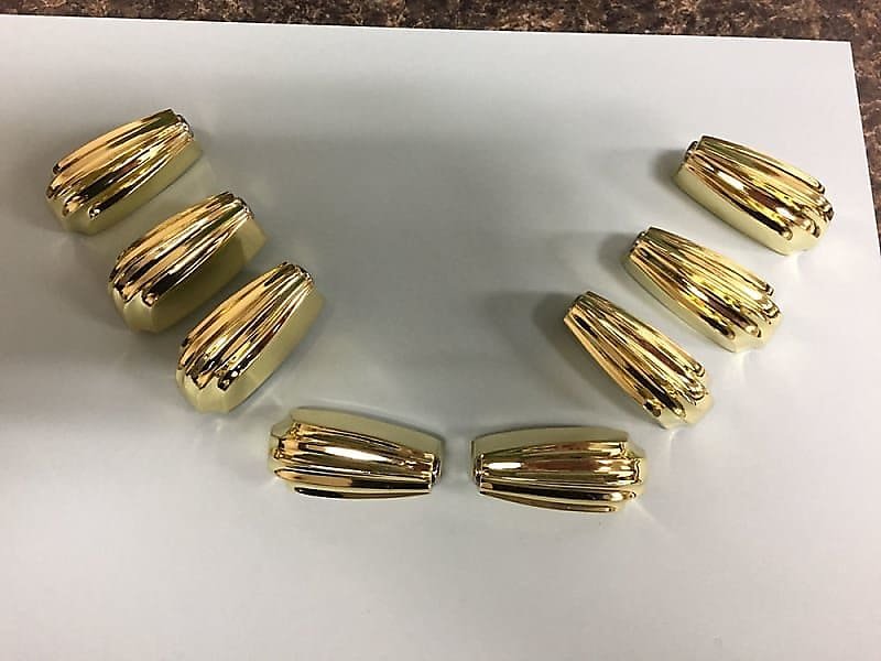 Set of 8 - Slingerland Radio King Brass Plated Tom & Snare Lugs