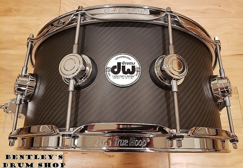 DW 6.5x14" Carbon Fiber Snare Drum with Chrome Hardware